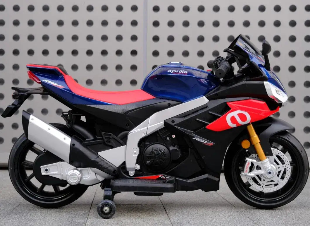 Upgraded Aprilia RSV4 12V Super Motorcycle With Music, Lights and Rubber Wheels image 4