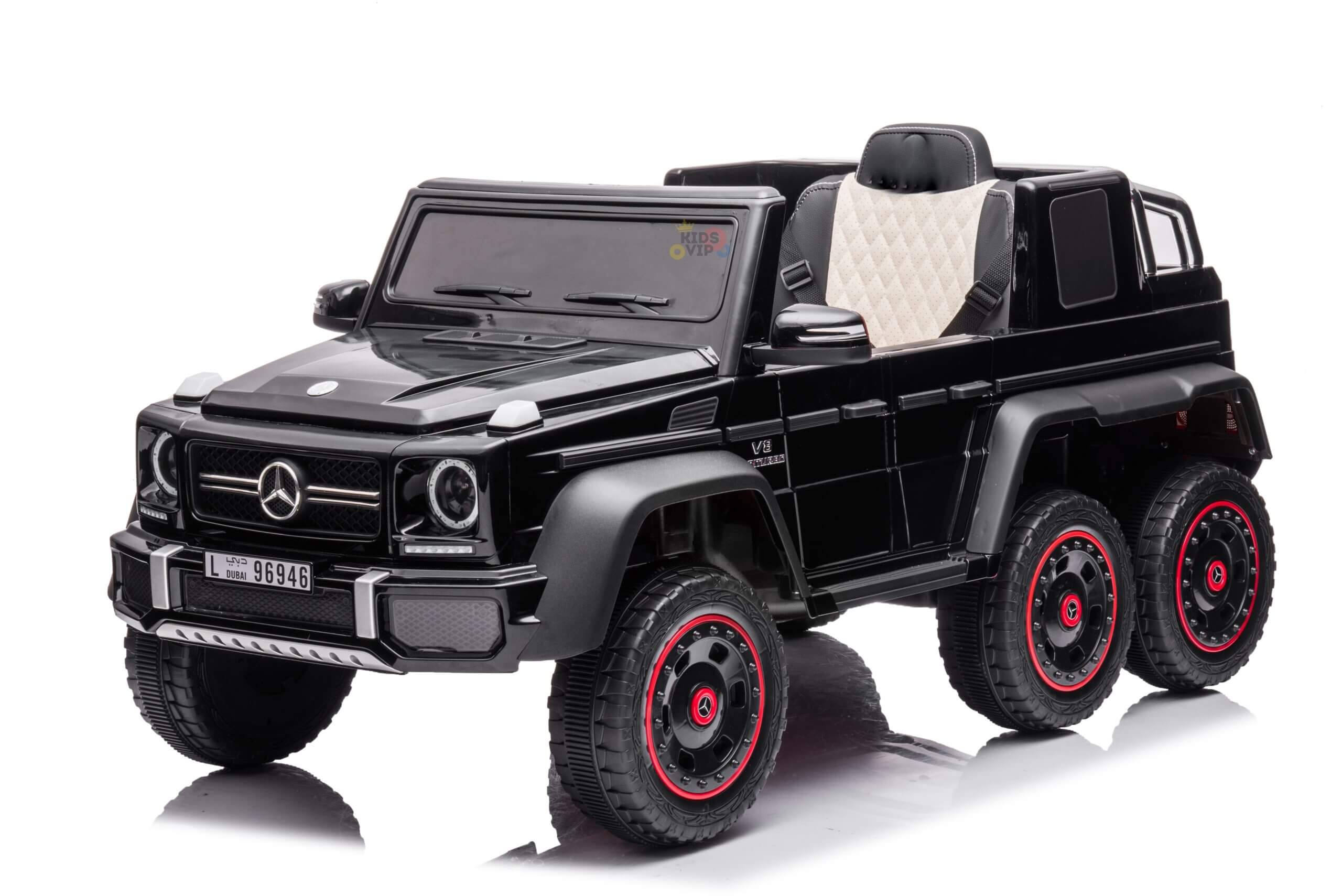 12V Complete Edition 6X6/6WD Mercedes Benz AMG G63 Ride-on Truck, EVA Wheels, Leather Seat, RC image 6
