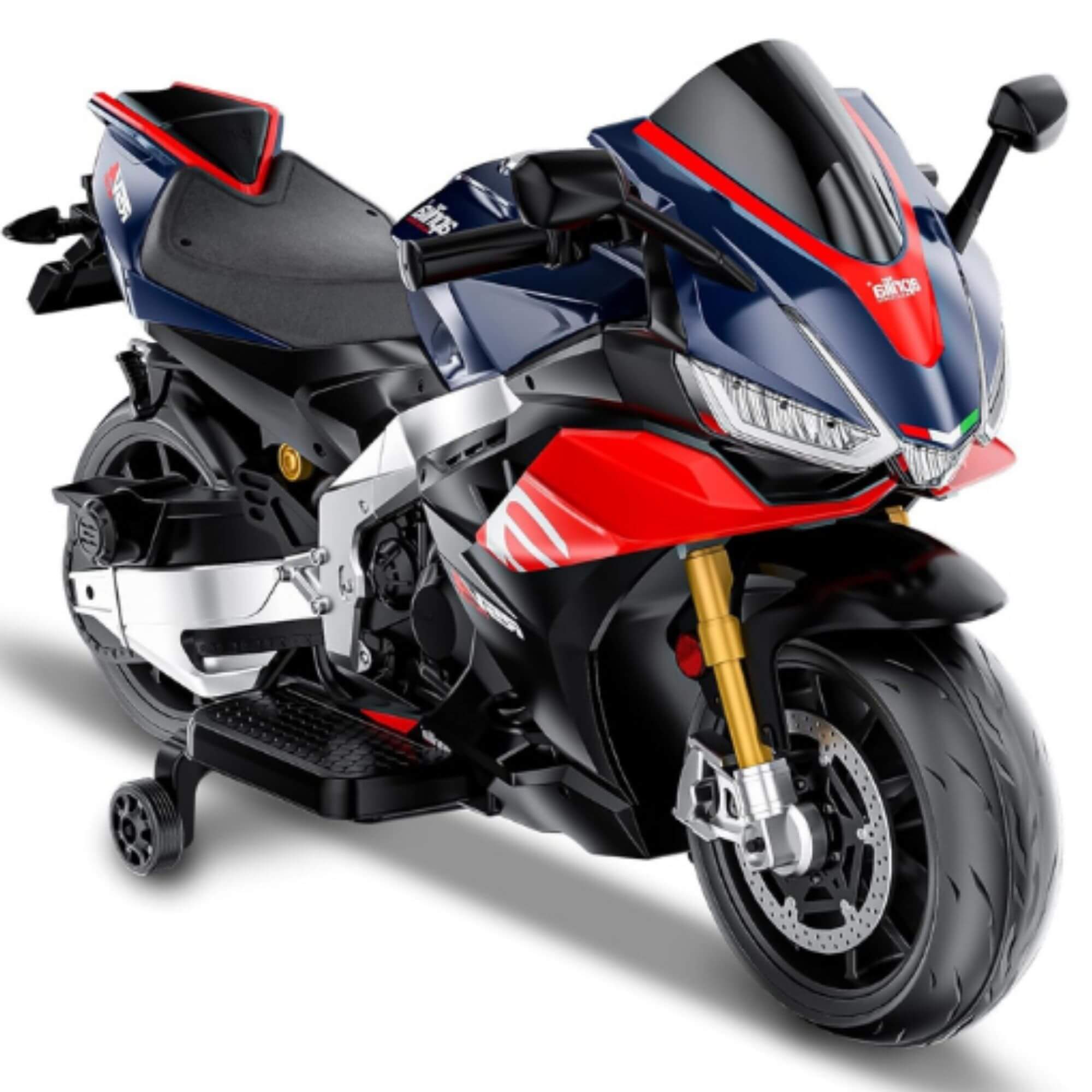 Upgraded Aprilia RSV4 12V Super Motorcycle With Music, Lights and Rubber Wheels image 17