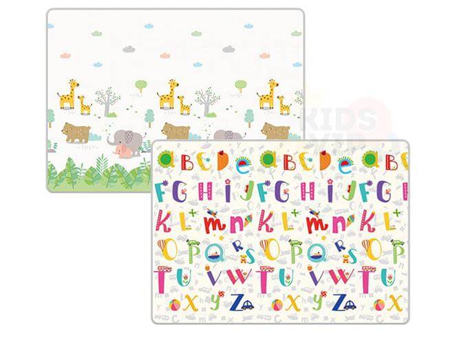 XL Double Sided Foldable, Waterproof Foam Play Mat ABC Edition, 200x180x1cm image 0