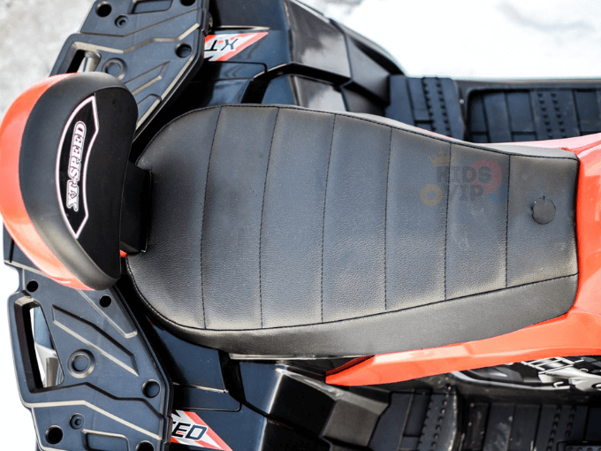 Upgraded Titan Edition 24V Kids’ 4x4 Ride-On Quad ATV with Rubber Tires, Leather Seat, BT image 5