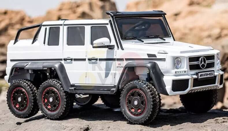 Mercedes G63 24V 6-Wheel 2-Seater Ride-on | 4WD, MP3, SD, USB, Remote Control | White image 2