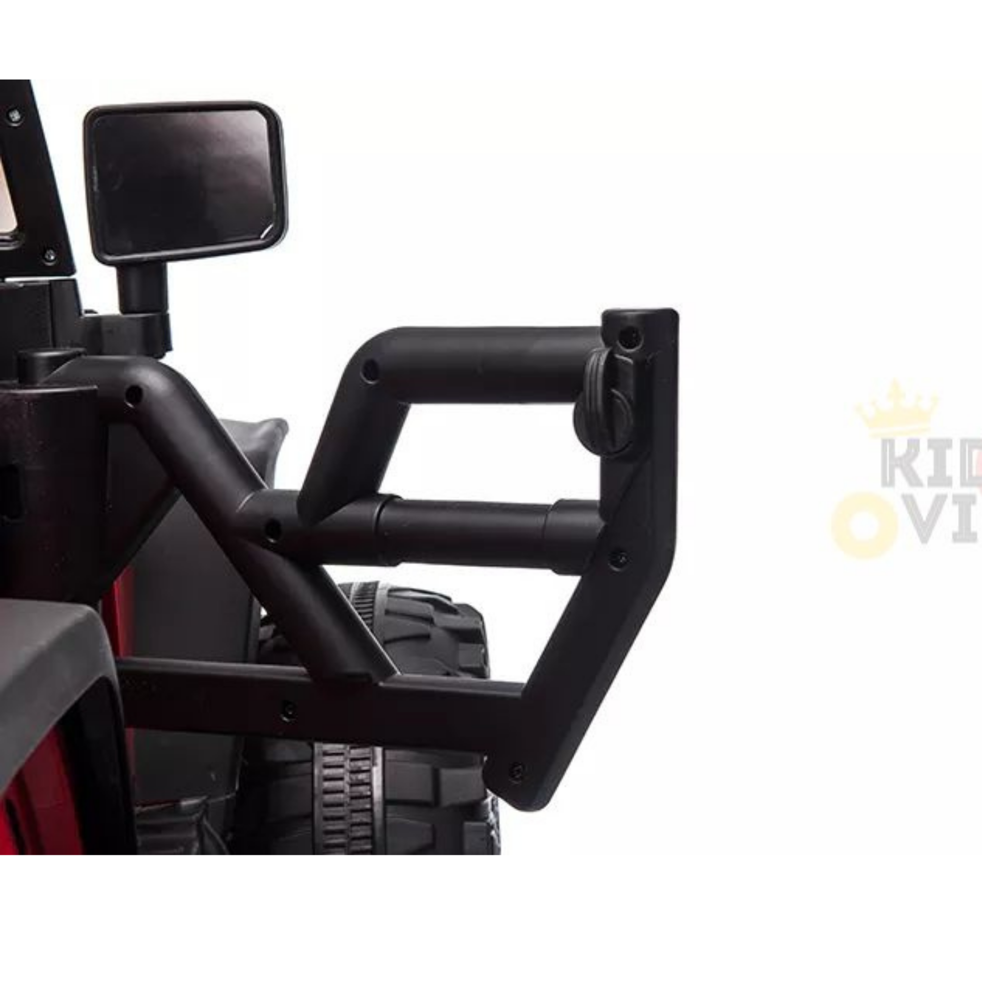 Orange 24V EVA Big Wheels Edition Kids’ Ride-On Truck W/ Rubber Wheels, Music & RC