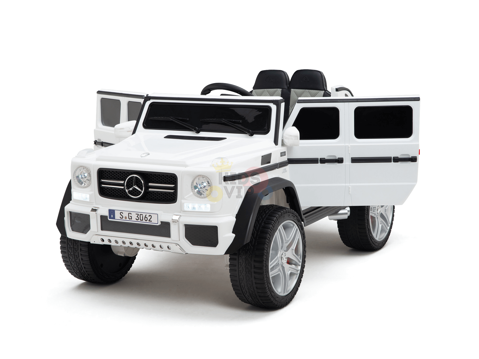 White Luxury 4WD Edition Mercedes Maybach G650 12V Ride On Car For Kids With RC image 11