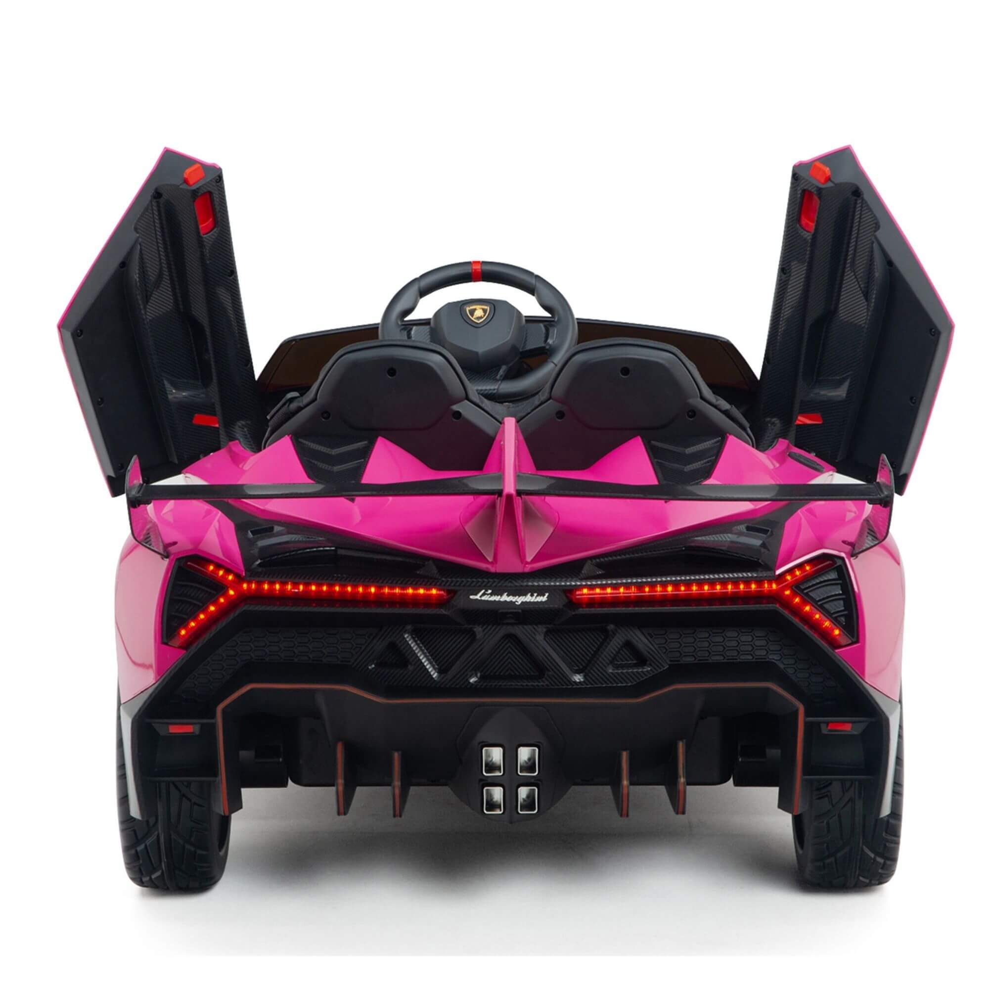 Limited Pink Edition Lamborghini Veneno 12V 4X4 Toddlers Ride-on Car, BT RC image 14