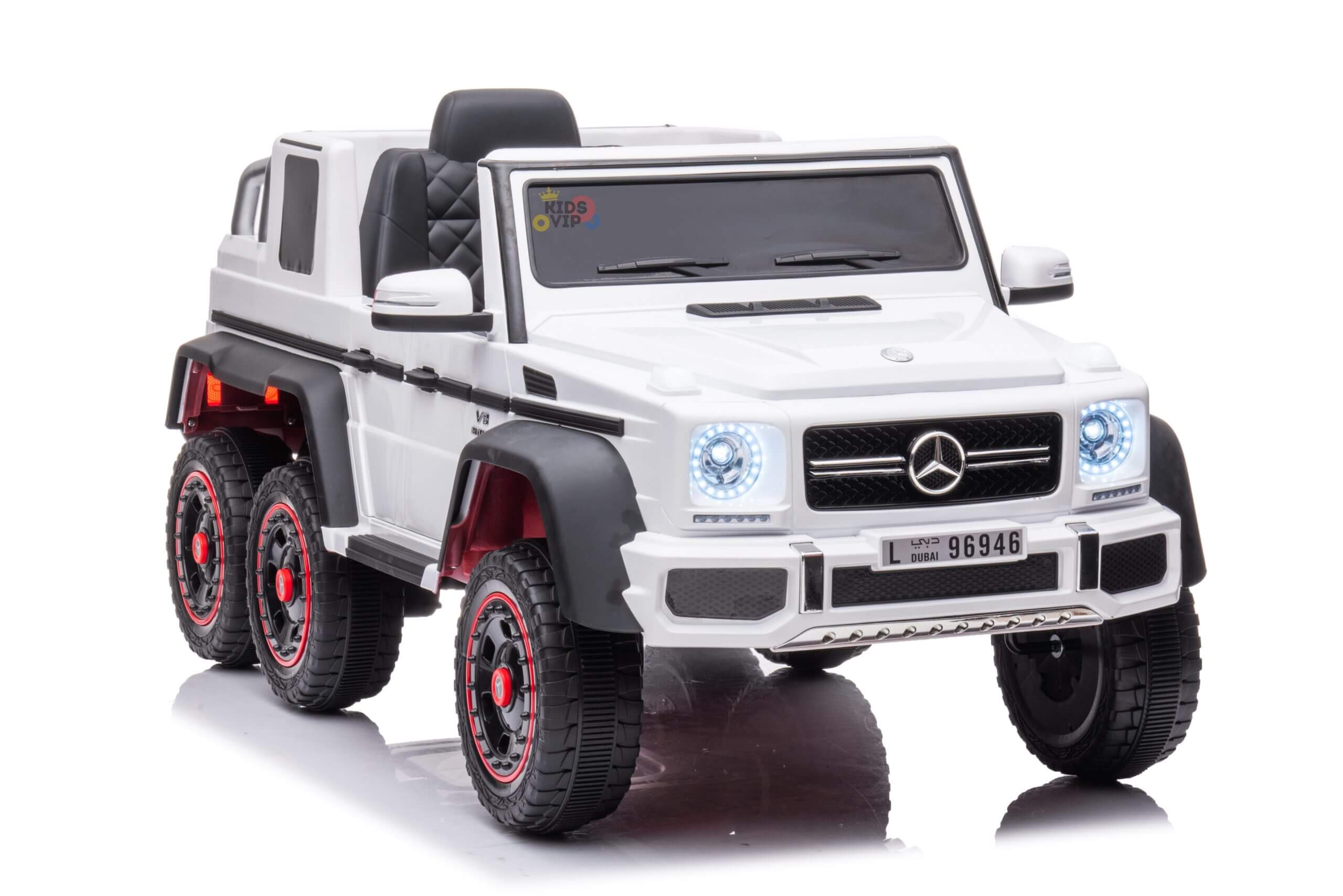 12V Complete Edition 6X6/6WD Mercedes Benz AMG G63 Ride-on Truck, EVA Wheels, Leather Seat, RC image 8