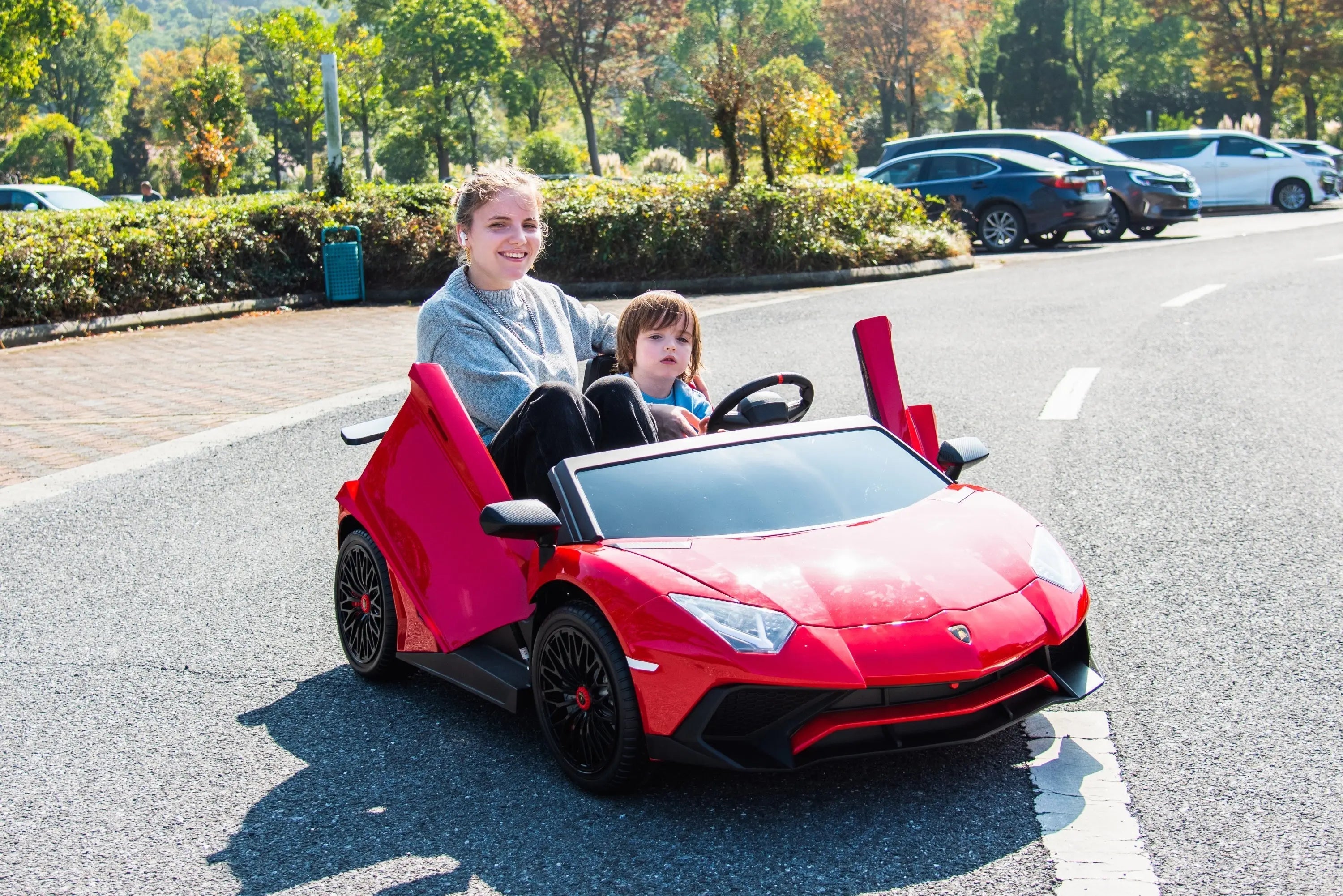 Officially Licensed Lamborghini Aventador 24V 2-Seater Ride-On Car