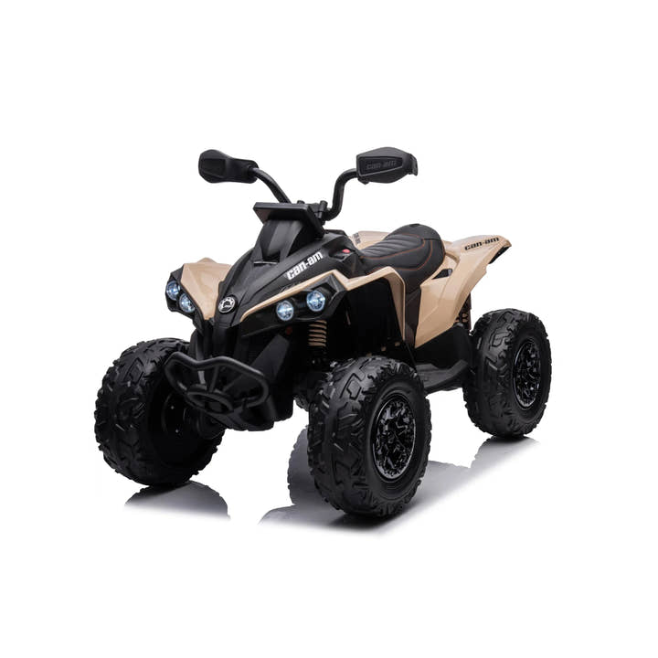 Beige Officially Licensed Can-Am Renegade 24V Kids Ride-On ATV