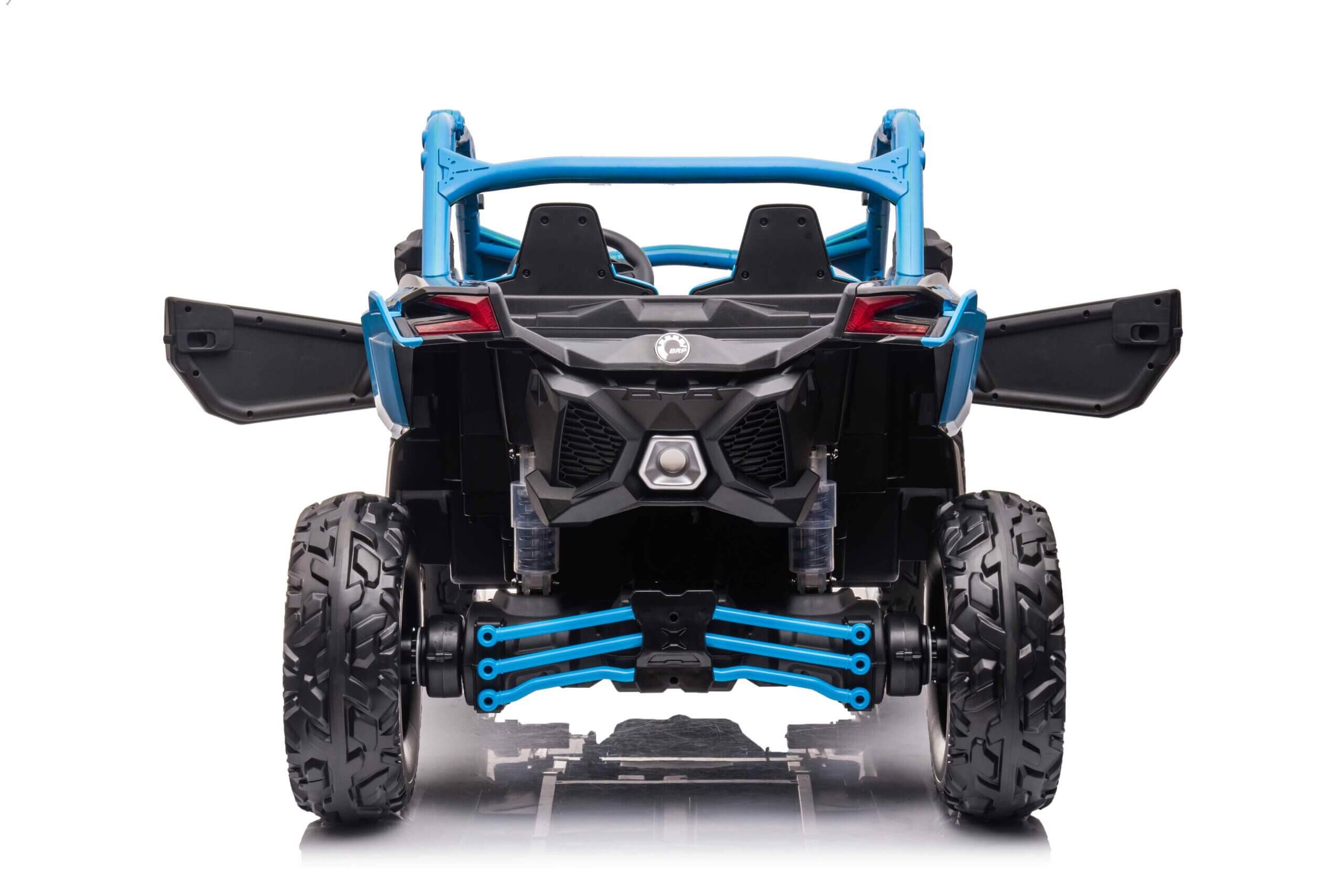 Licensed LX Performance Edition 24V Can-Am Maverick 4WD Double 24V Battery Pack, 2-Seater Kids' Buggy, Music, EVA Wheels, Leather Seats, RC image 5