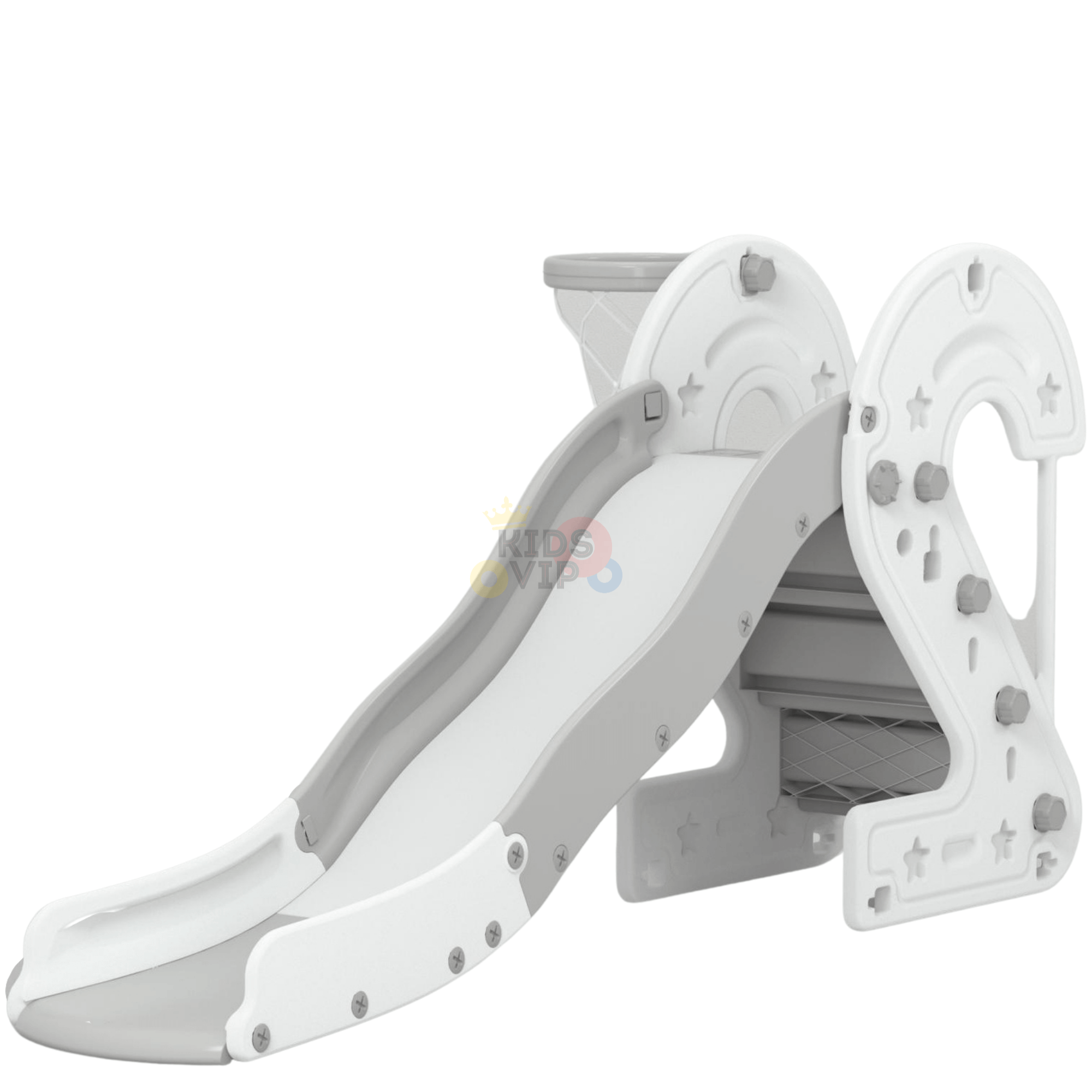 Indoor / Outdoor Number Edition Slide with Full Step and Basketball Ring for Toddlers and Infants image 3