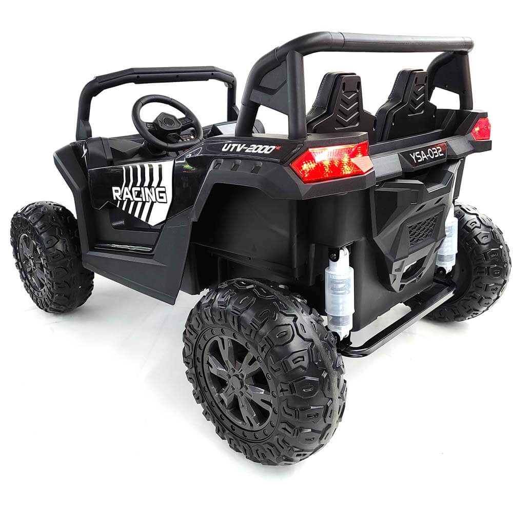 2 Seater XXL Edition Blade BT 24V/4WD Kids Exclusive Buggy/UTV With Rubber Wheels, Leather Seats image 6