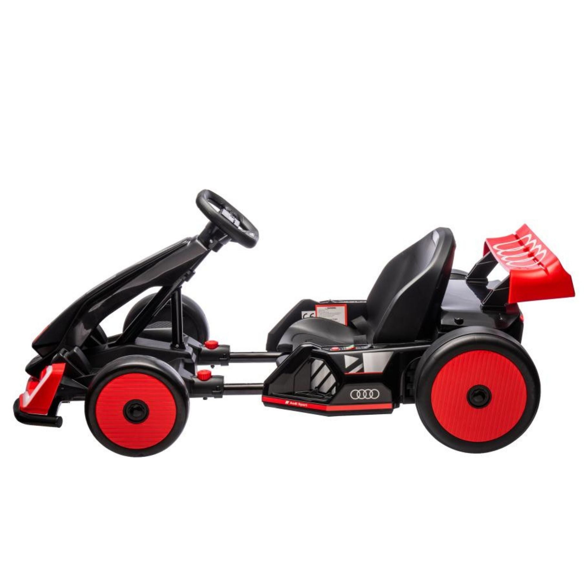 Newest Upgraded 24V Audi Kids Drifting Go Kart - Red image 14