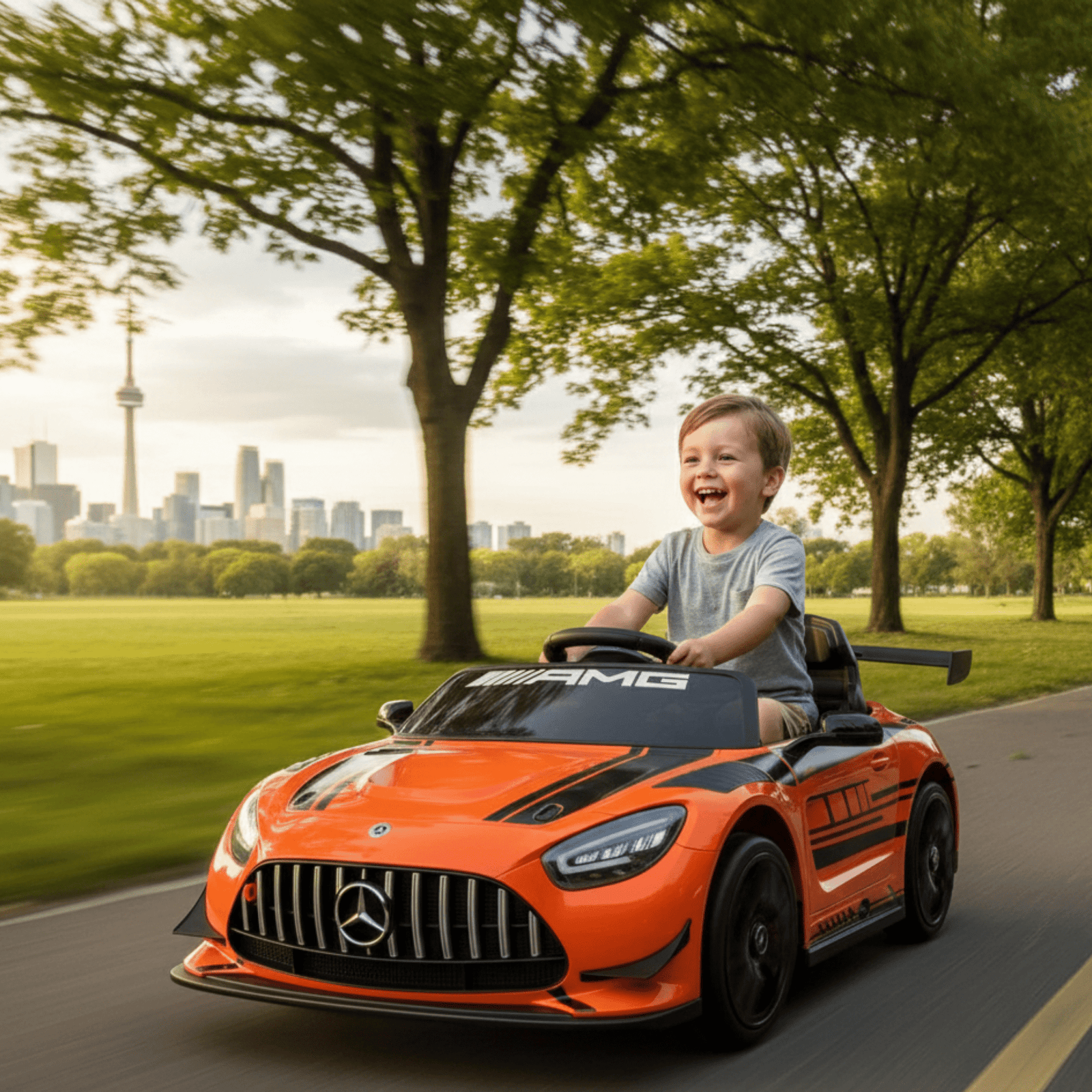 Orange, Complete Sport 12V Official Mercedes-Benz GT3, RC.