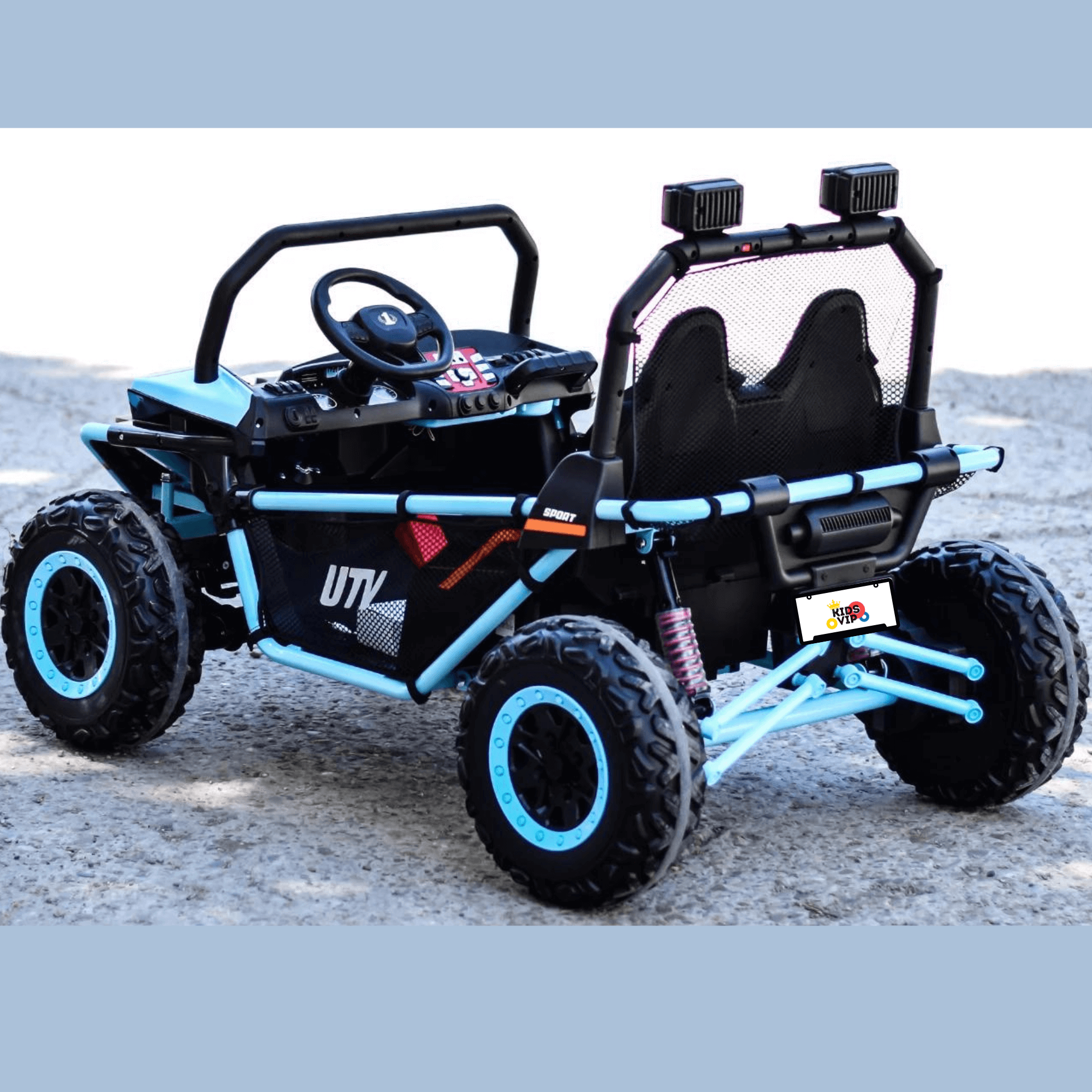 Embark on Thrilling Journeys: Luxurious Blue Two-Seater 12V 4WD Dune Buggy for Kids with Remote Control - Your Ultimate Adventure Ride! image 19