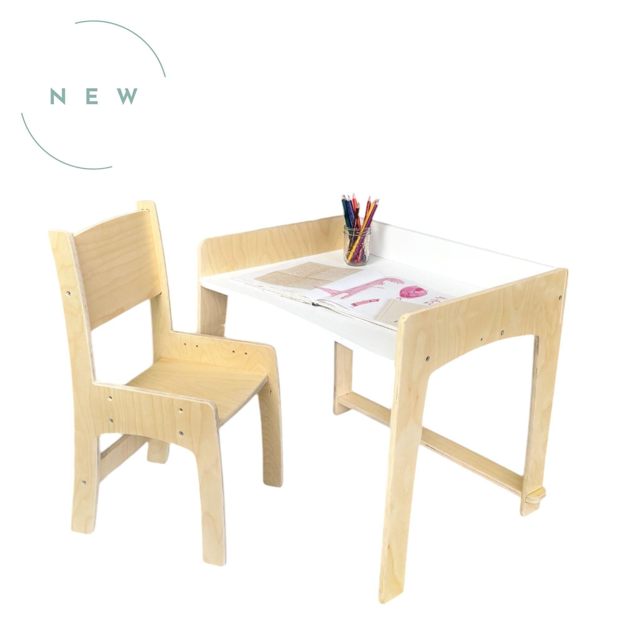 LUMEN - Big Kid Desk & Chair | Adjustable Height Study Table.
