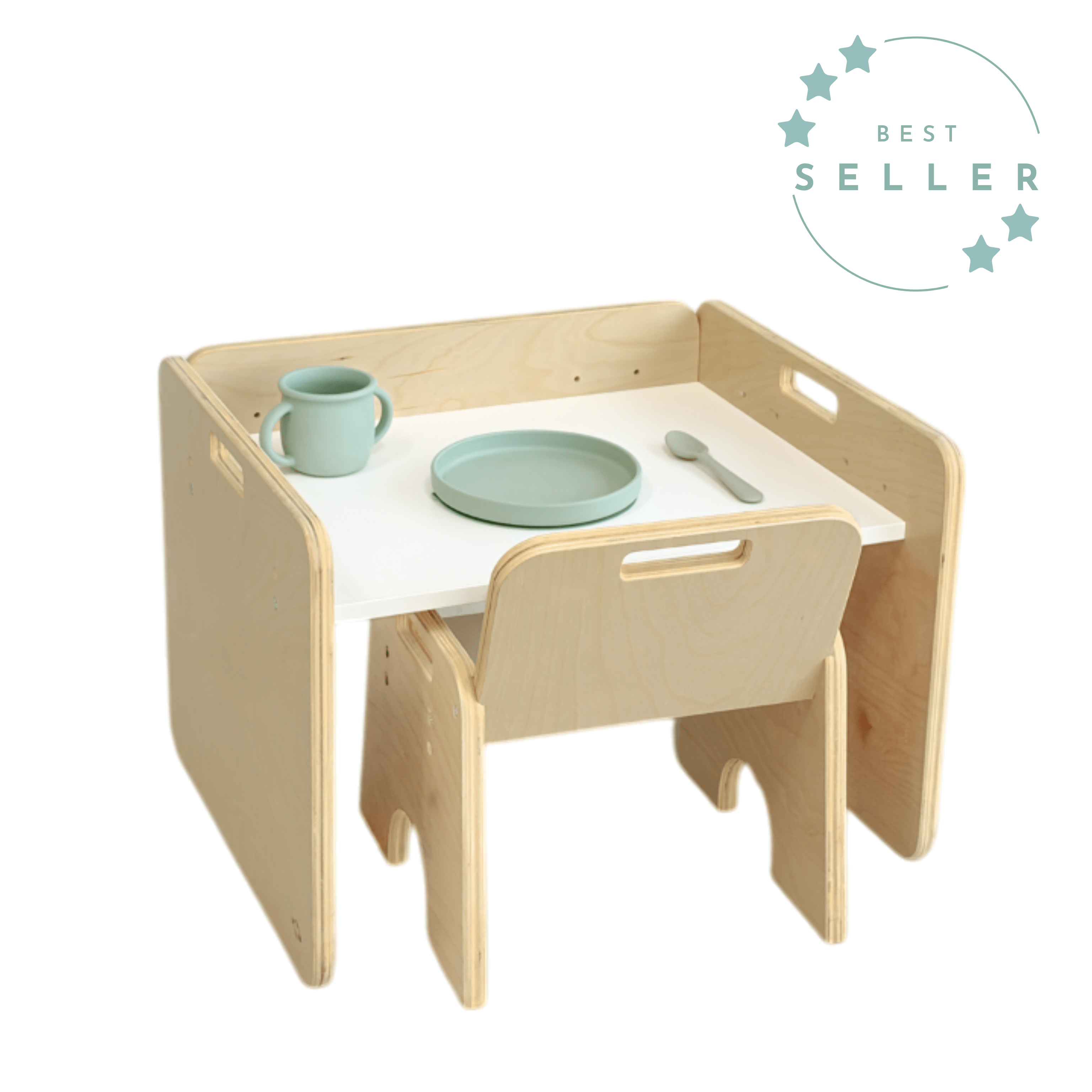 PAPAYA SET - Weaning Montessori Table and Chair Adjustable Height.