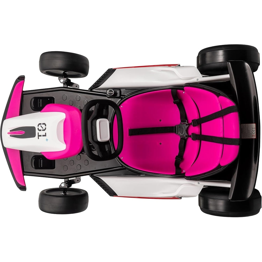 Pink 24V Upgraded Vortex Drifting Go Kart