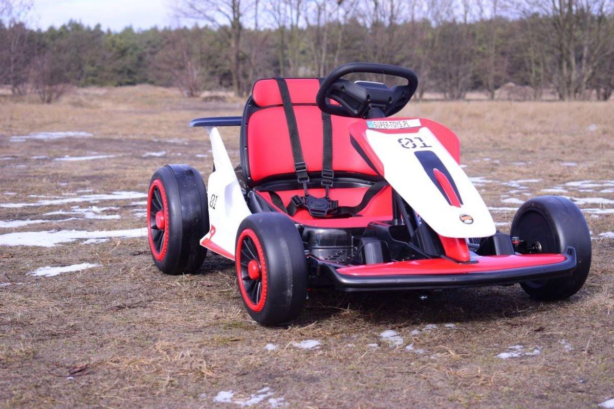 Red 24V Upgraded Vortex Drifting Go Kart.