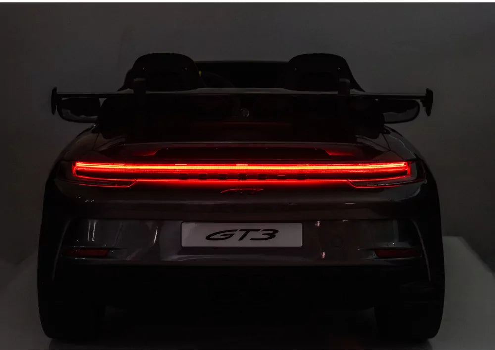 Glossy Black, Licensed LX MP4 Edition 24V/4WD Porsche 911 GT3 Kids Ride on Car W/ EVA Rubber Wheels & RC