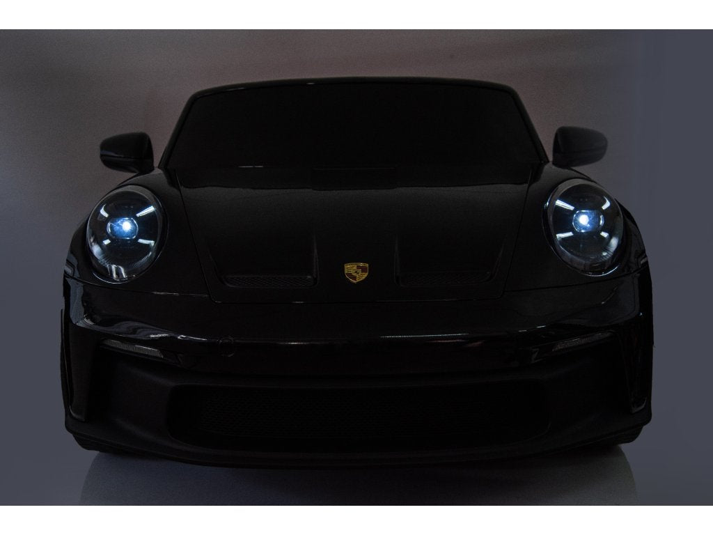 Glossy Black, Licensed LX MP4 Edition 24V/4WD Porsche 911 GT3 Kids Ride on Car