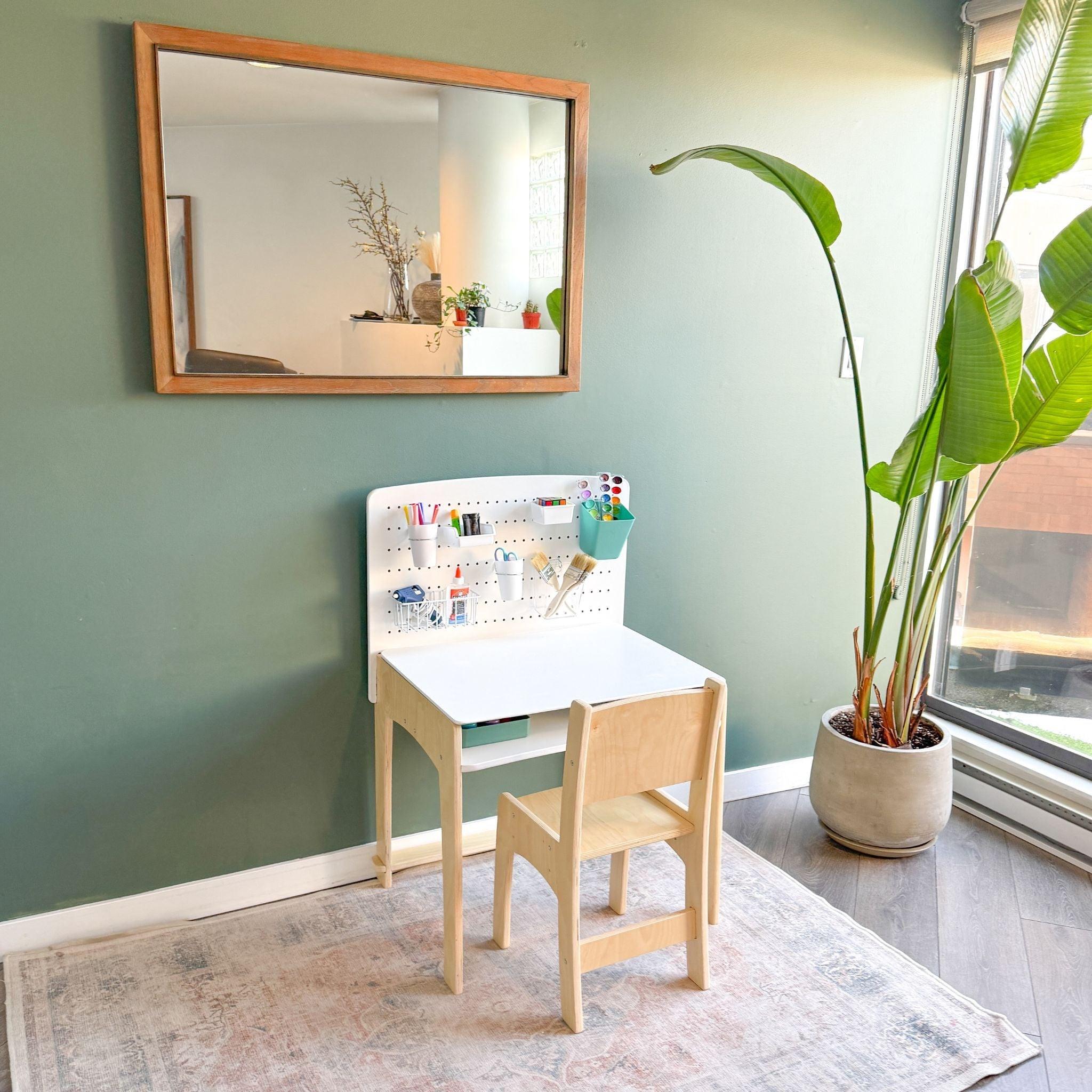 LUMEN - Big Kid Desk & Chair | Adjustable Height Study Table.