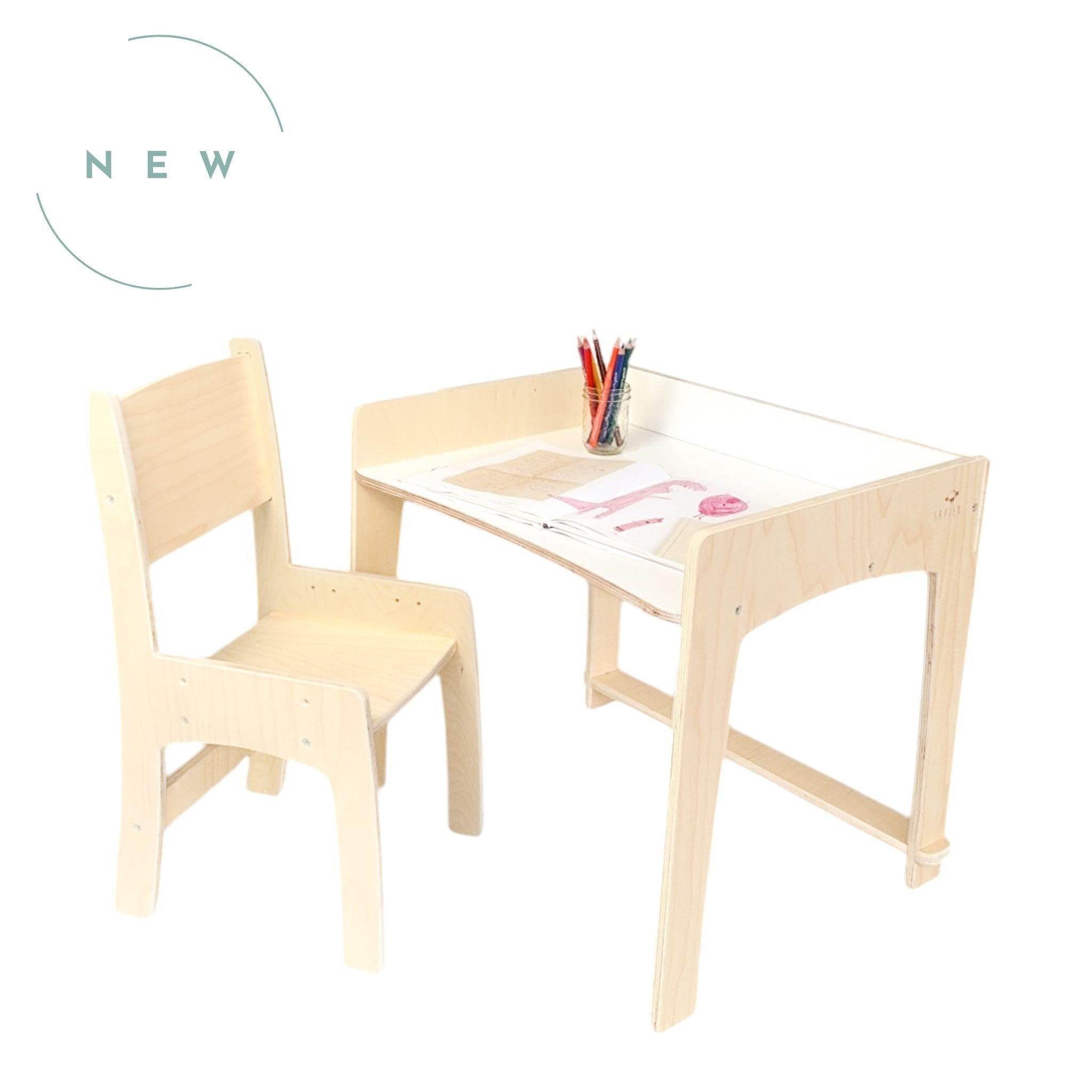 LUMEN - Big Kid Desk & Chair | Adjustable Height Study Table.