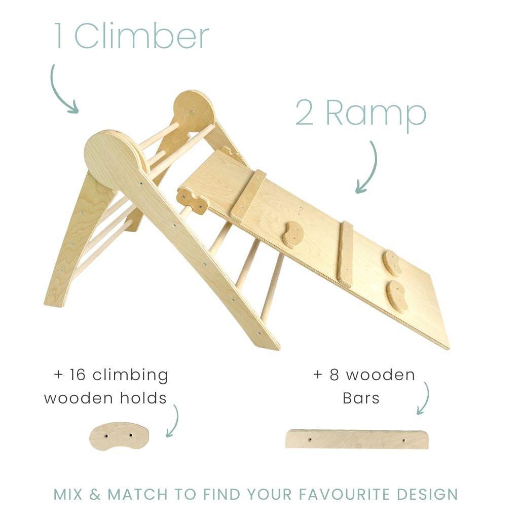 CRANBERRY CLIMBER - Montessori Wooden Triangle.