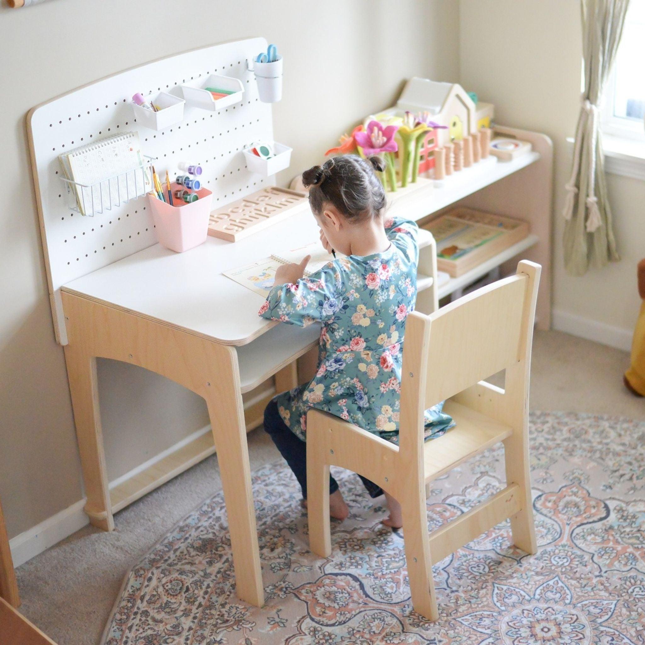 LUMEN - Big Kid Desk & Chair | Adjustable Height Study Table.
