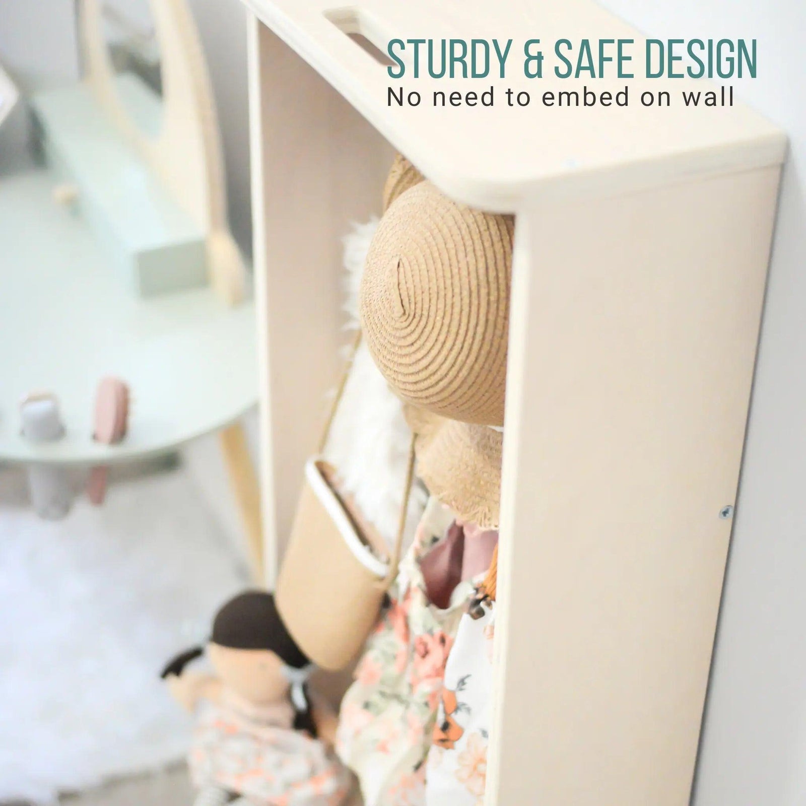 MANGO - Montessori Cubby Coat Rack.