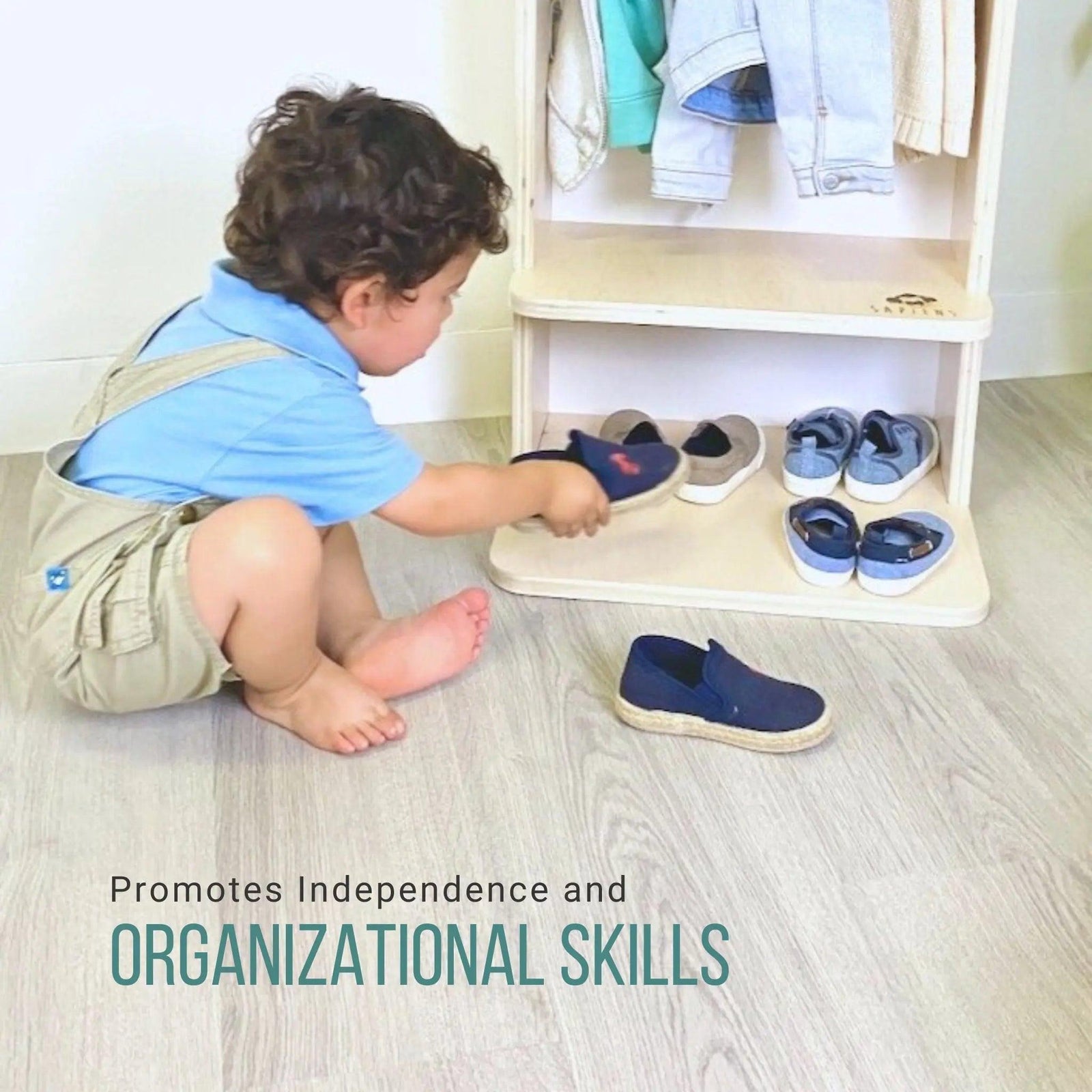 MANGO - Montessori Cubby Coat Rack.