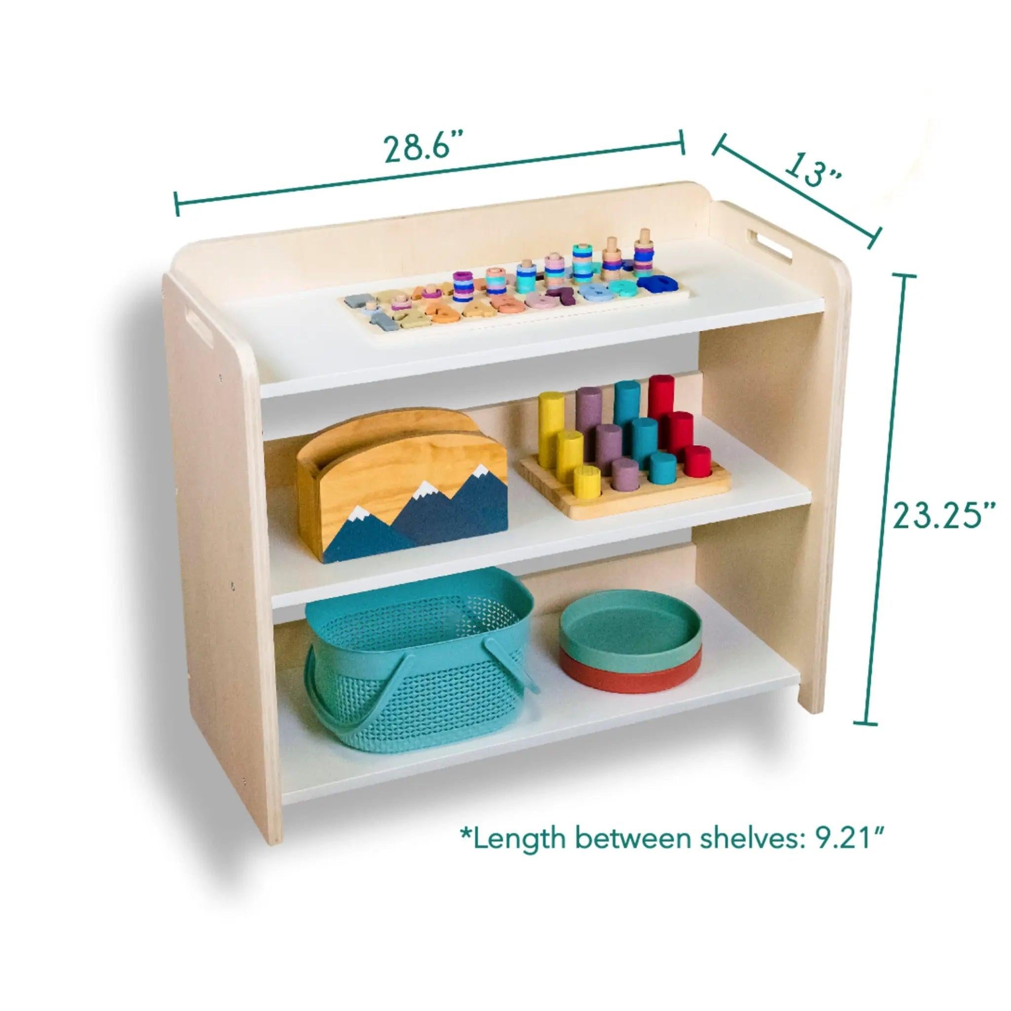 BANANA - Montessori Shelf with Borders.