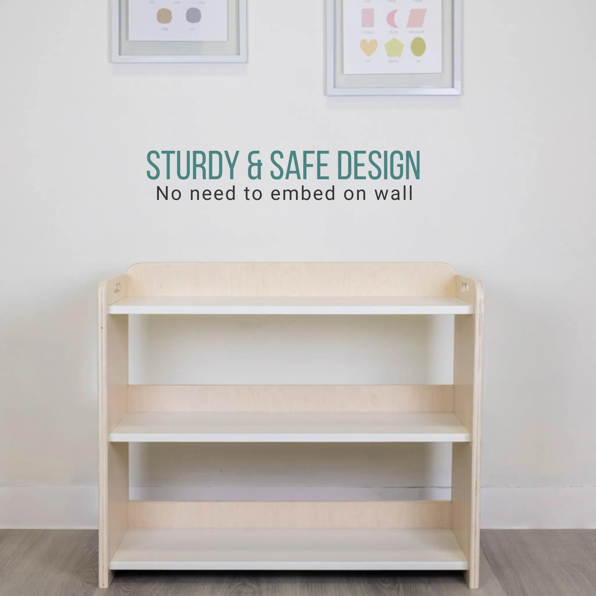 BANANA - Montessori Shelf with Borders.