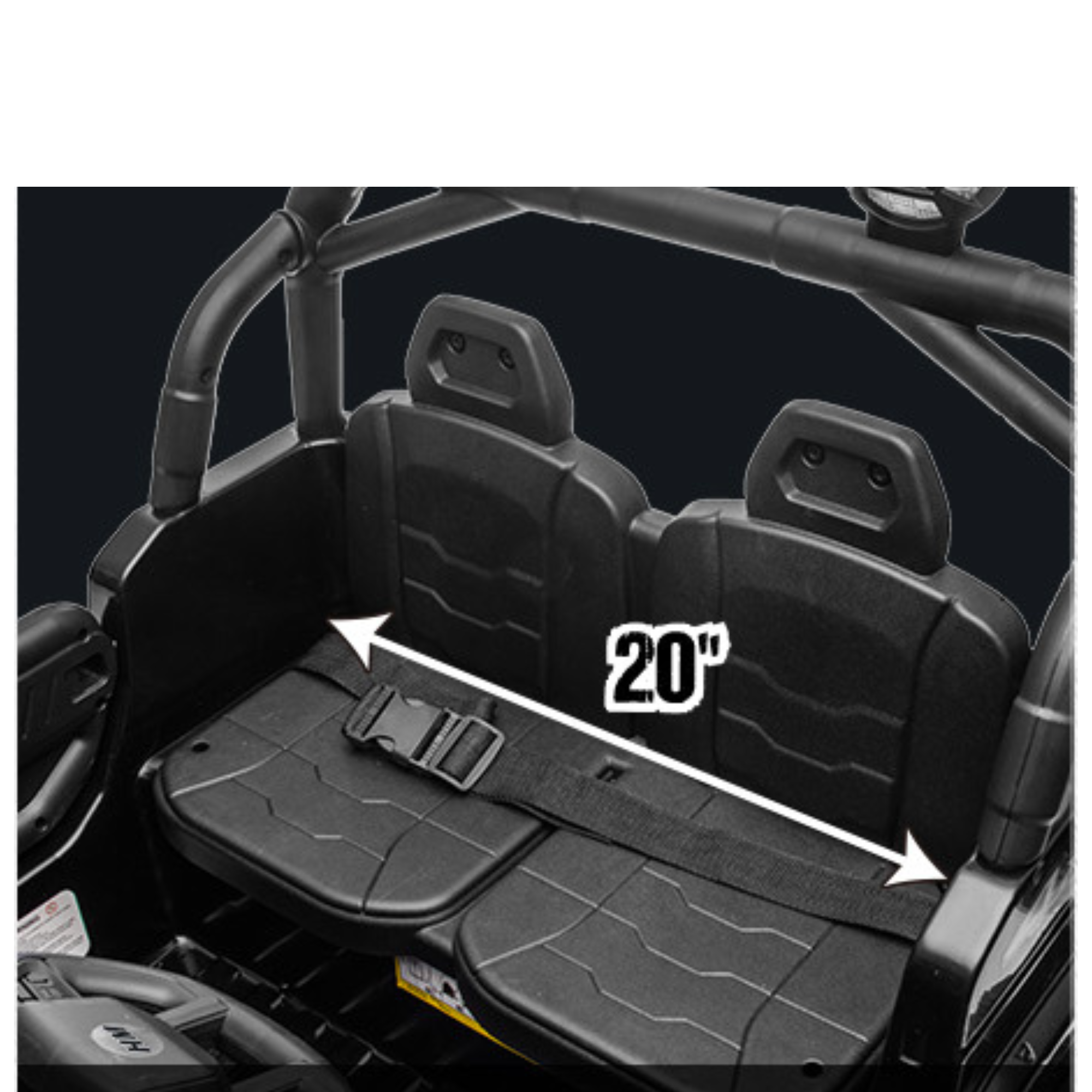 White 24V TrailX 2-Seater 24V 4X4/AWD Kids Ride on UTV Buggy W/ EVA Rubber Wheels, Music & RC