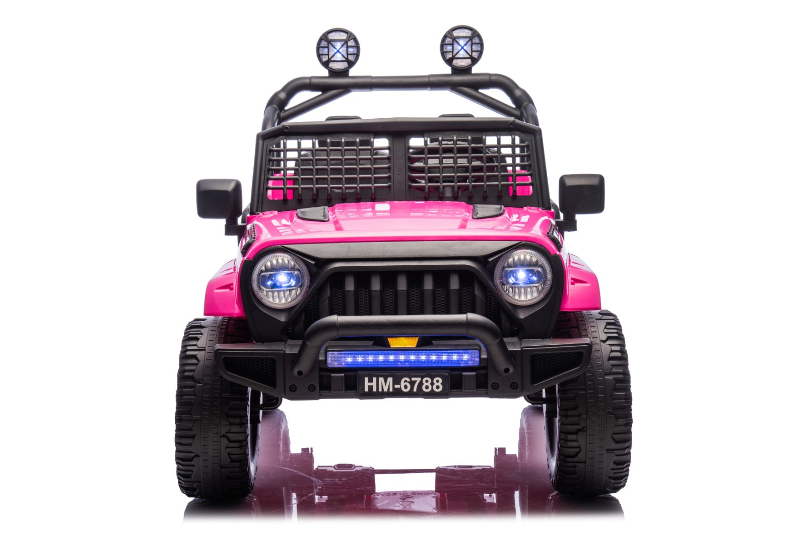Pink 24V TrailX 2-Seater 24V 4X4/AWD Kids Ride on UTV Buggy W/ EVA Rubber Wheels, Music & RC