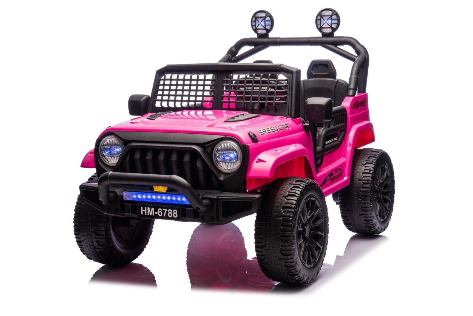 Pink 24V TrailX 2-Seater 24V 4X4/AWD Kids Ride on UTV Buggy W/ EVA Rubber Wheels, Music & RC.