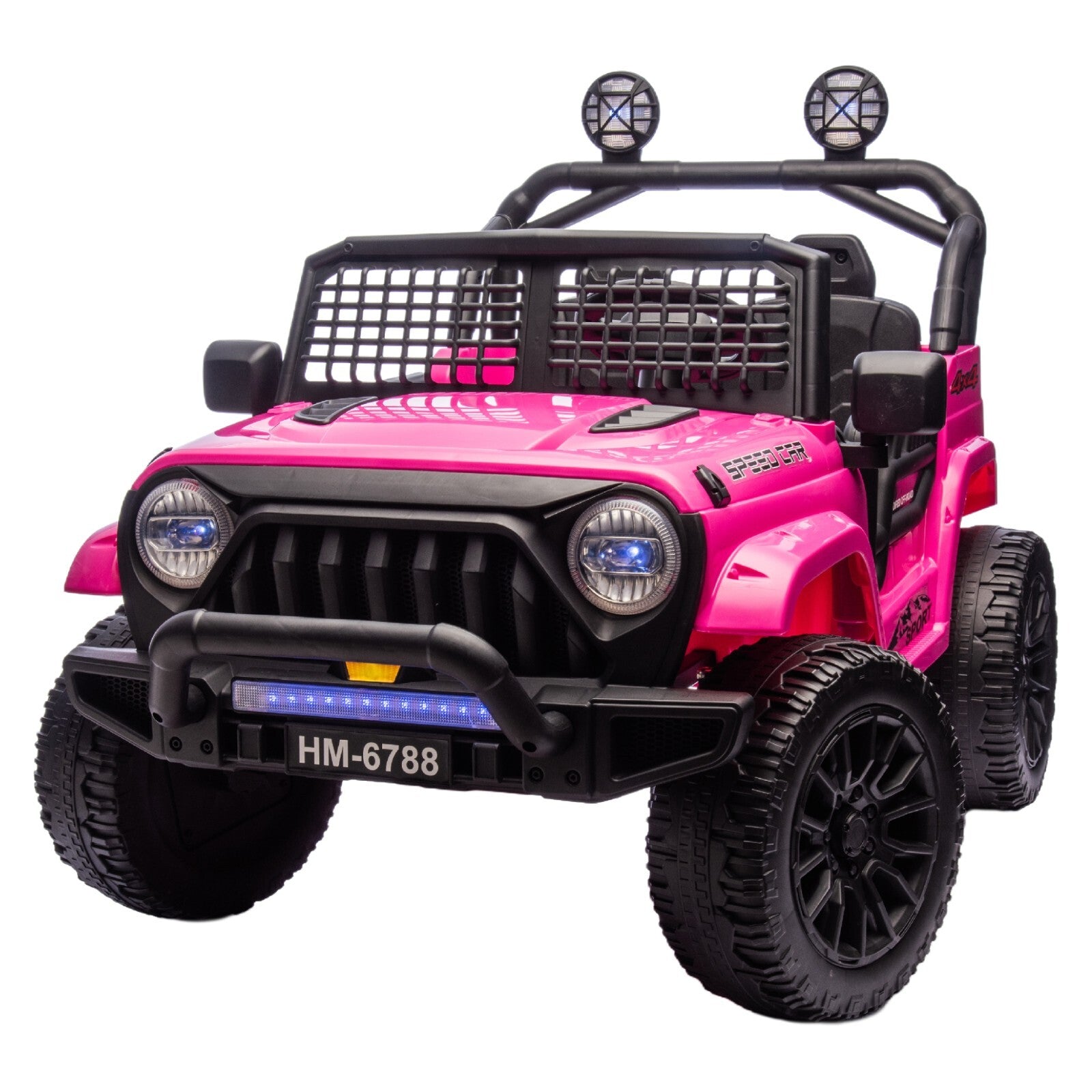 Pink, 2-Seater TrailX 24V/4x4 Truck for Kids, Eva Wheels, Rc