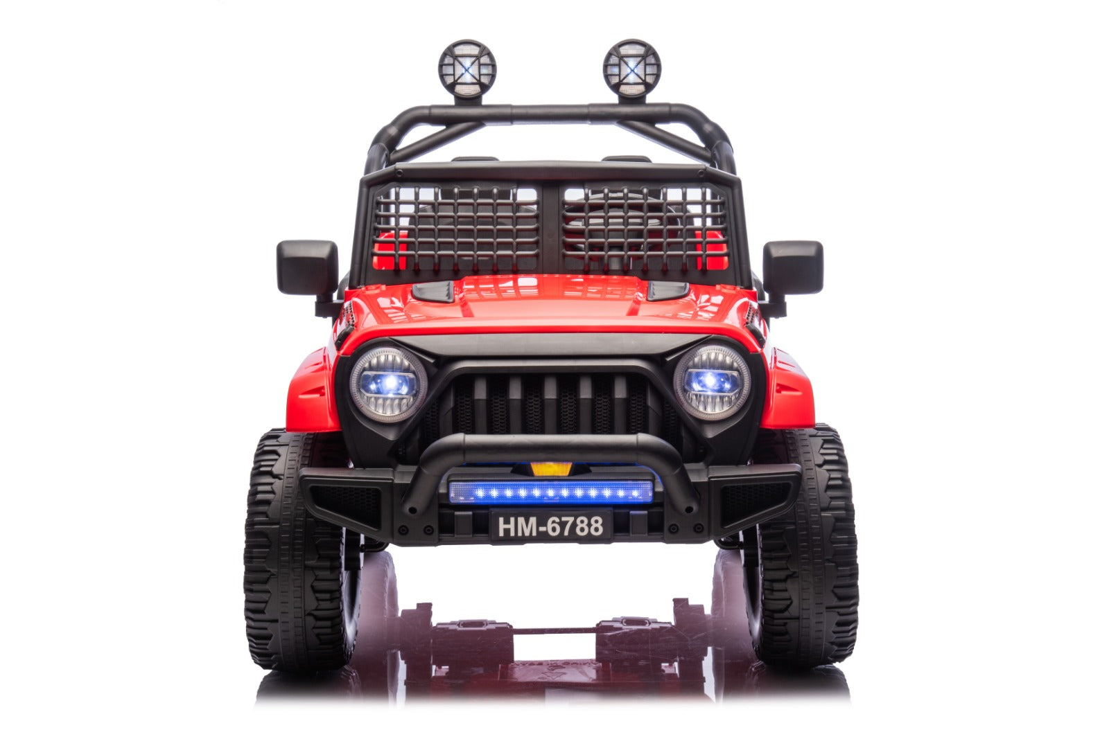 Red 24V TrailX 2-Seater 24V 4X4/AWD Kids Ride on UTV Buggy W/ EVA Rubber Wheels, Music & RC