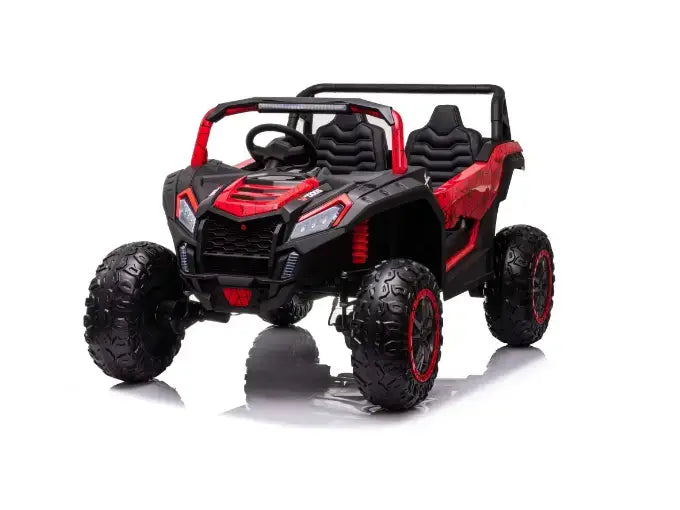 Spyder red 2 Seater XXL Edition Blade BT 24V/4WD Kids Exclusive Buggy/Utv, Rubber Wheels, Leather Seats image 0