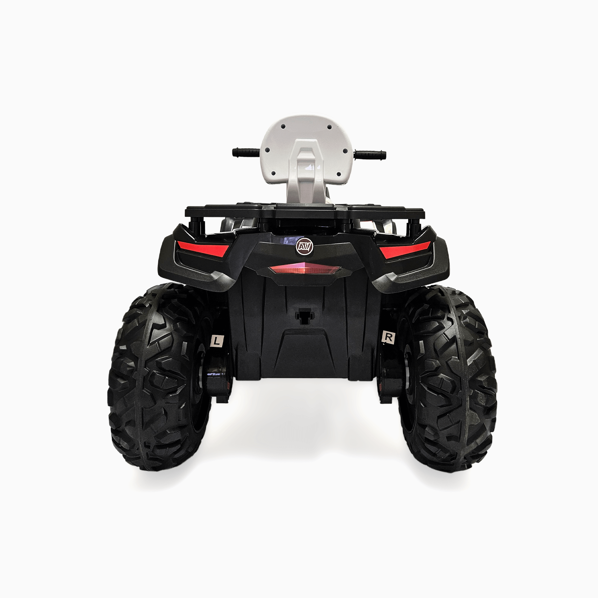 Upgraded Titan Edition 24V Kids’ 4x4 Ride-On Quad ATV with Rubber Tires, Leather Seat, BT image 4