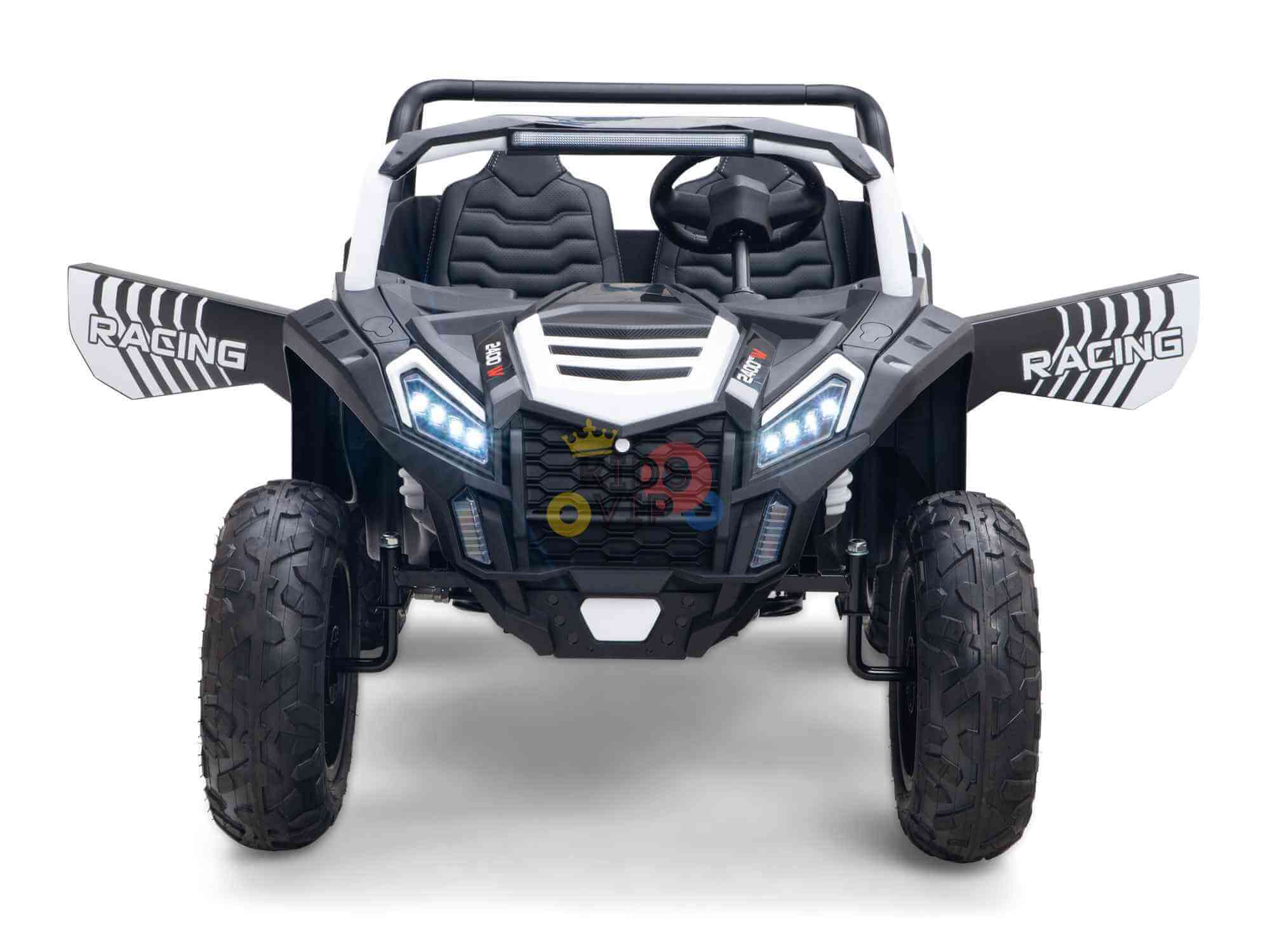 White Heavy Duty Blade XR Edition 2-Seater 24V/180W Ride-On Buggy, Brushless Motor, Inflatable Tires, No RC image 1