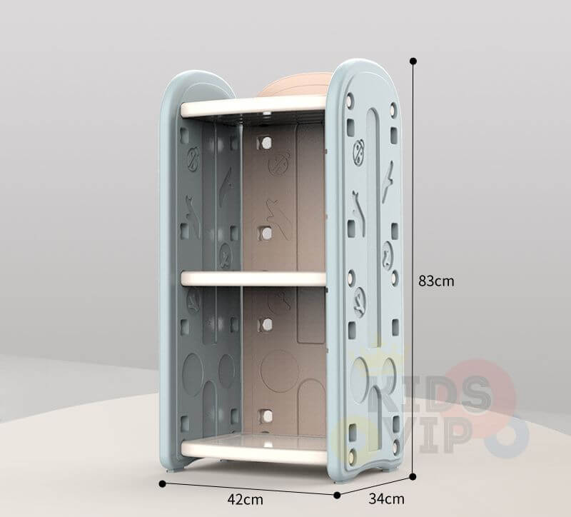 Kids and Toddlers Toy Storage/Organizer with Bins and Bookshelves - blue image 15