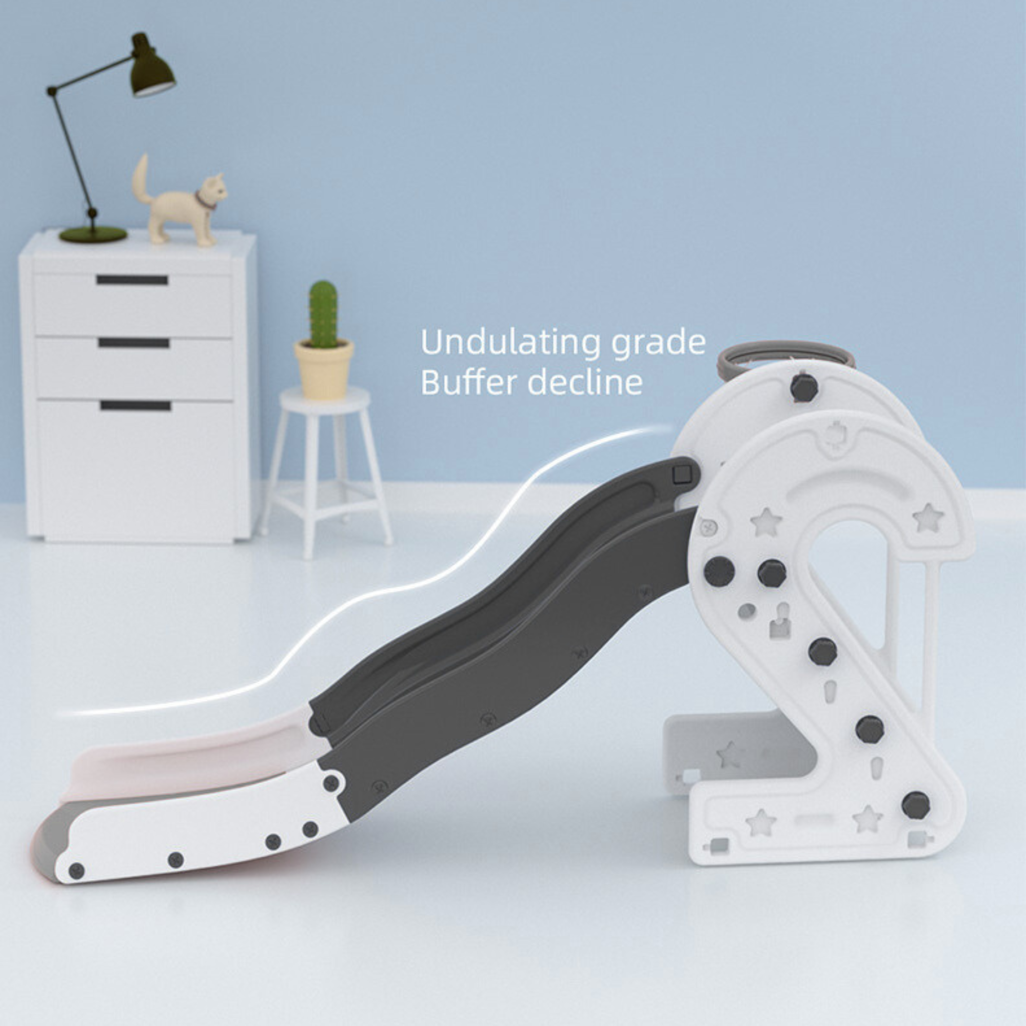 Indoor / Outdoor Number Edition Slide with Full Step and Basketball Ring for Toddlers and Infants image 13