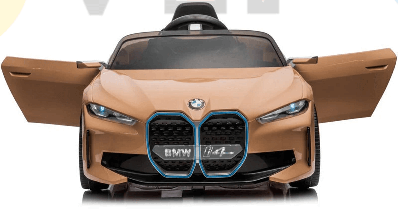 Complete Edition camel color 12V Licensed BMW I4 Kids and Toddlers 4WD Ride on Car, RC image 10