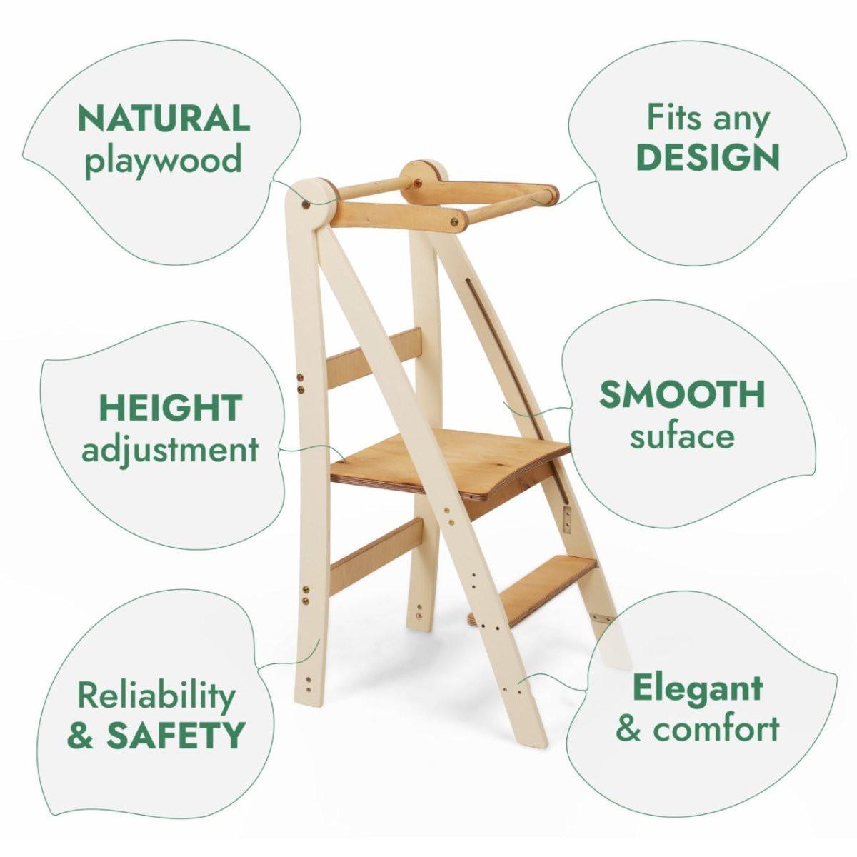 Adjustable toddler tower - Kids Step Stool.