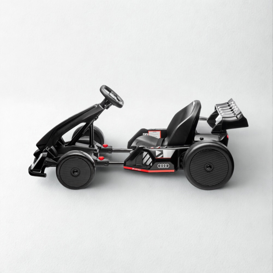 24V Black Newest Upgraded Audi Drifting Go Kart W/ 180° Drift, Bluetooth Music & Lights