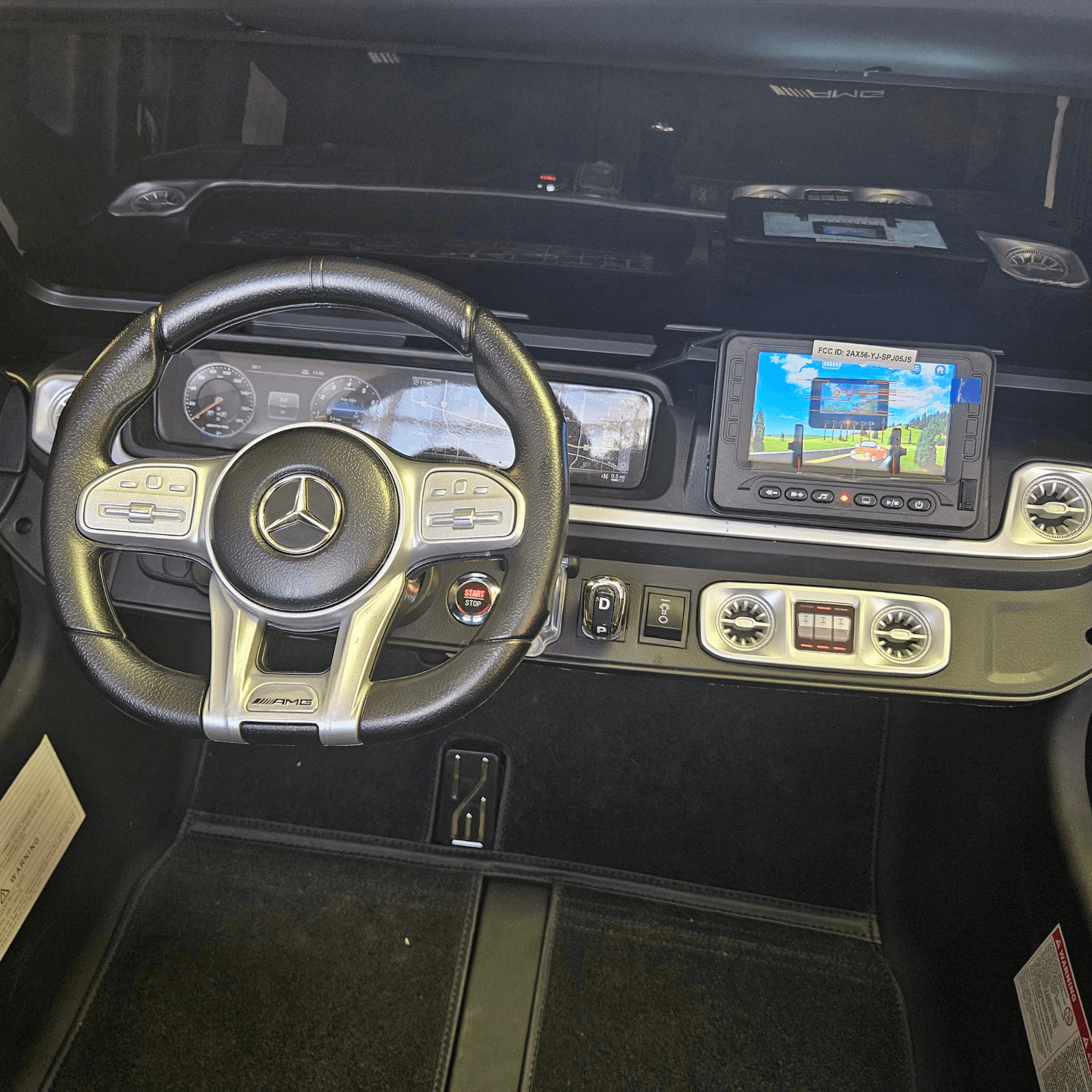 24V/4WD Platinum Edition XXL Mercedes G63 Kids Ride on Truck, MP4, 2x24V Batteries, EVA Wheels, Leather Seats, RC image 4