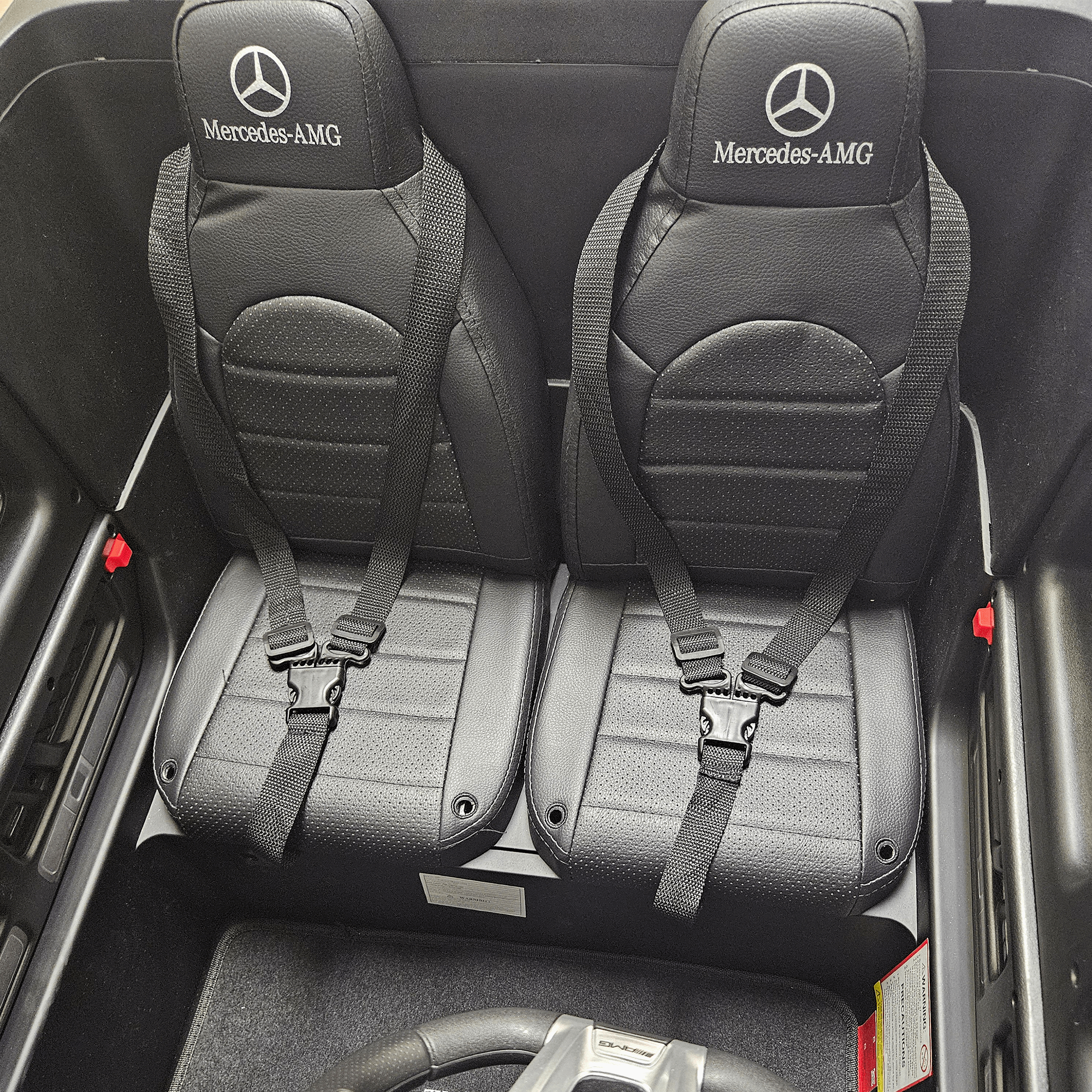 Exclusive Matte Black Mercedes Benz G Series 2-Seater 24V Kids Ride-on Truck, EVA Wheels, Leather Seats, Light-up Logo, 4WD, BT, RC image 13