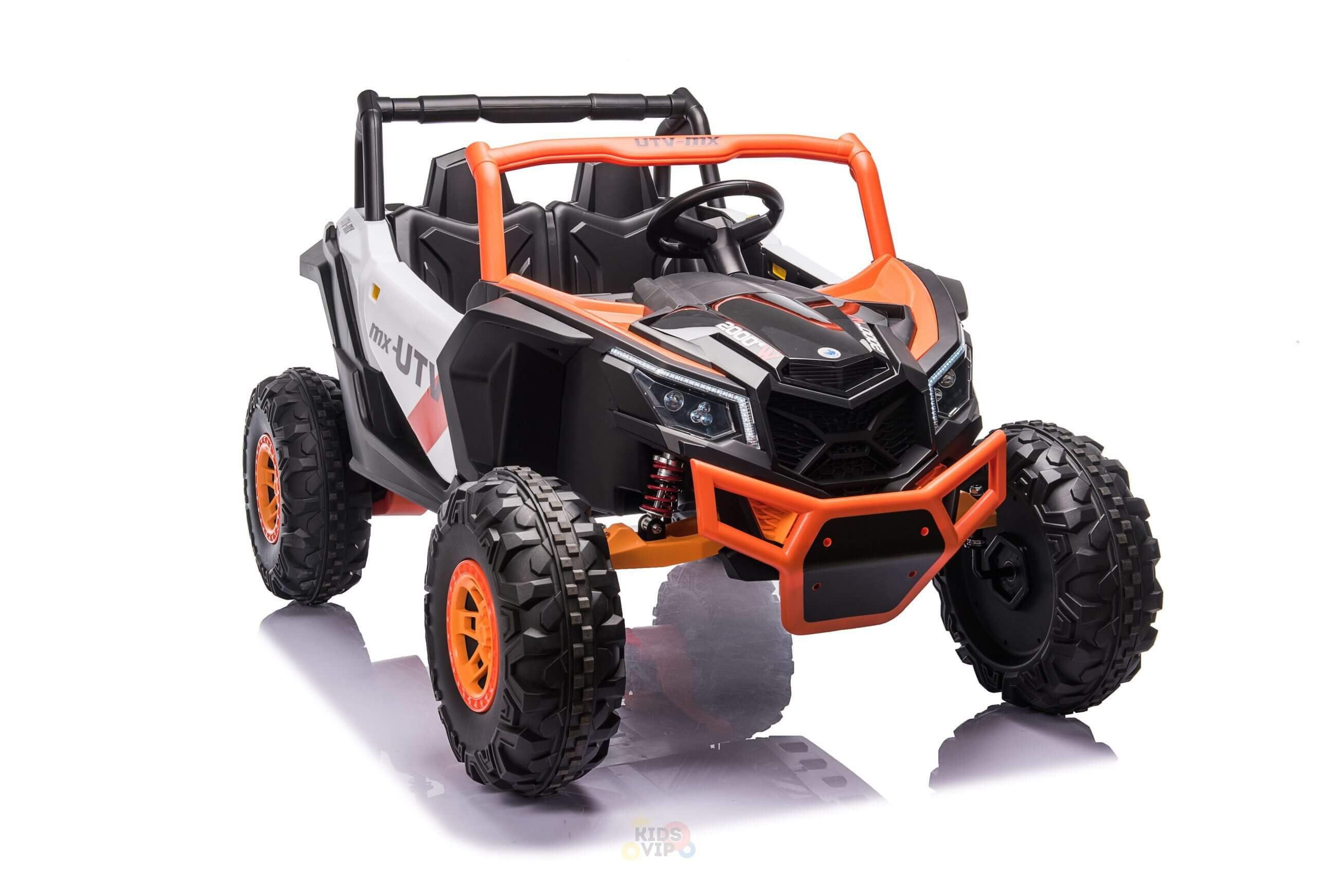 Challenger Edition 2-Seater XXL 4X4 24V Ride-On Buggy / UTV | SD, USB, MP3, 4WD | Orange image 8