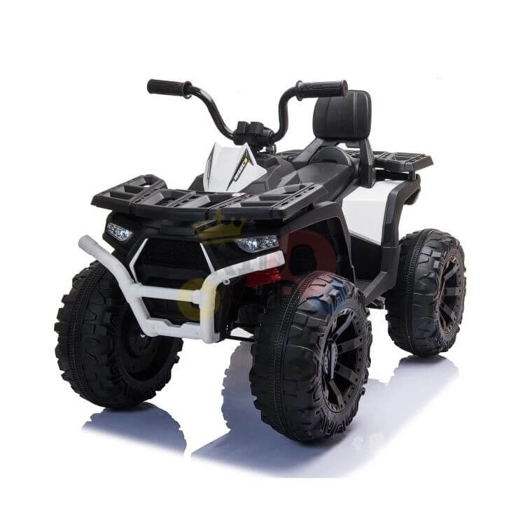 Titan Edition 24V Kids' Ride-On Quad ATV With Rubber Wheels, Leather Seat, MP3 and USB image 3