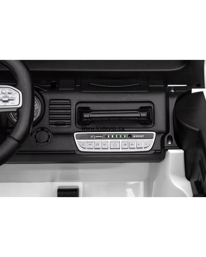 White 2-Seater Premium Edition Toyota 24V / 4x4 Truck for Kids, RC image 8